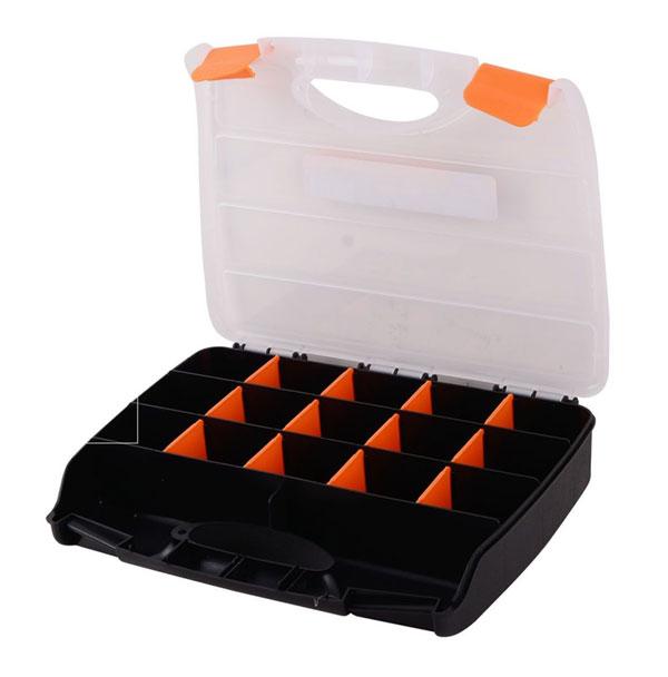 Valigetta Cassetta Porta Oggetti Utensili Hobby Pesca Cucito 3 Scomparti 30x18cm