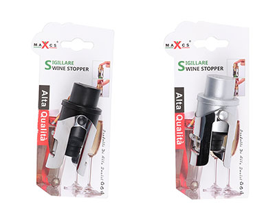 pompa per bottiglie di vino atossica rallenta l/'ossidazione e chiude le bottiglie di vino o champagne Set accessori vino con pompa a vuoto in inox e 4 tappi vino in silicone