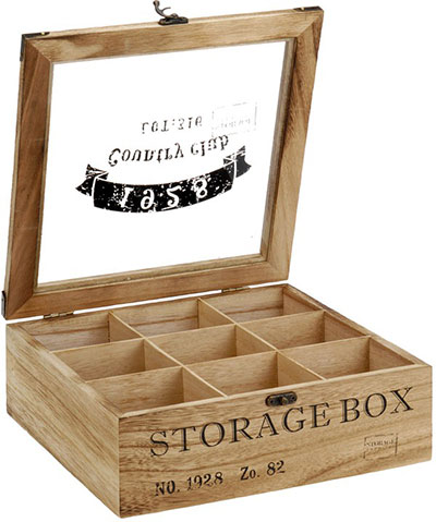 RAYHER 6241500 Scatola Porta bustine Tè Tisane in Legno Naturale 12 scomparti 28,5 x 23,5 x 7cm RAYHER 6241500 Scatola Porta bustine Tè Tisane in Legno Naturale 12 scomparti 28,5 x 23,5 x 7cm