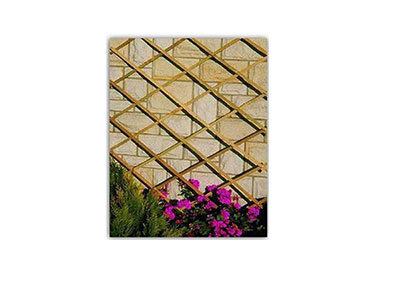 cc Traliccio Legno Rete Estensibile Piante Rampicanti Staccionata 180x120cm hmj