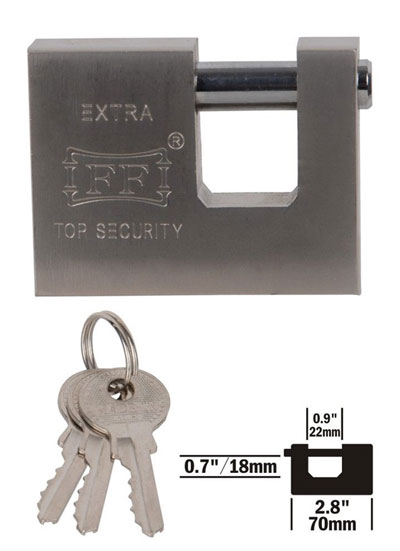 lucchetto impermeabile antiruggine,Lucchetto multifunzionale,Serratura di sicurezza per porta armadietto cassetto Lucchetto con chiave a gancio lungo con 4 chiavi da 60 mm